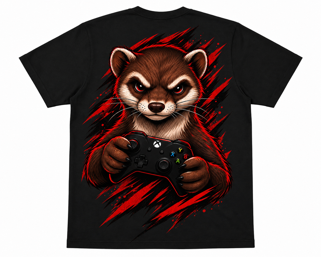 Gaming Weasels Black Tee