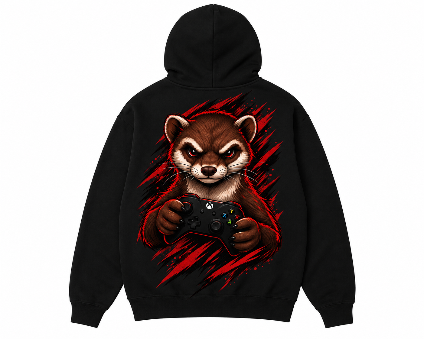 Gaming Weasels Black Hoodie